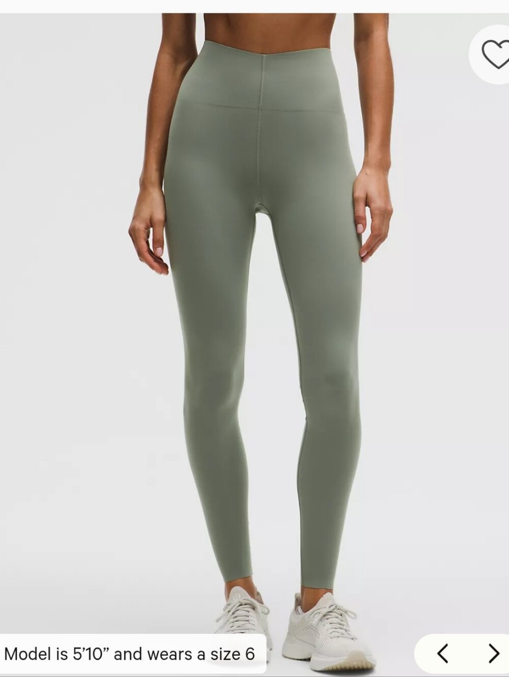 lululemon Glow Up HR Tights in Sage Green